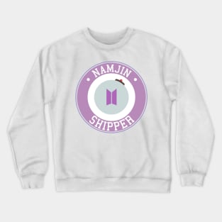 BTS Namjin namjoon seokjin shipper logo emblem typography Crewneck Sweatshirt